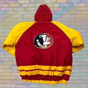 NWT Vintage 90s Florida State Seminoles Embroidered Logo Lightweight Jacket L